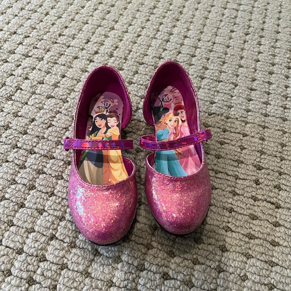 Pink Glitter Princess Shoes